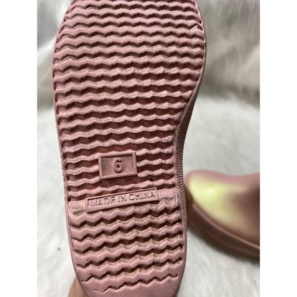 Hunter Kids Pink Gloss Rain Boots Size 8 - Picture 7 of 7